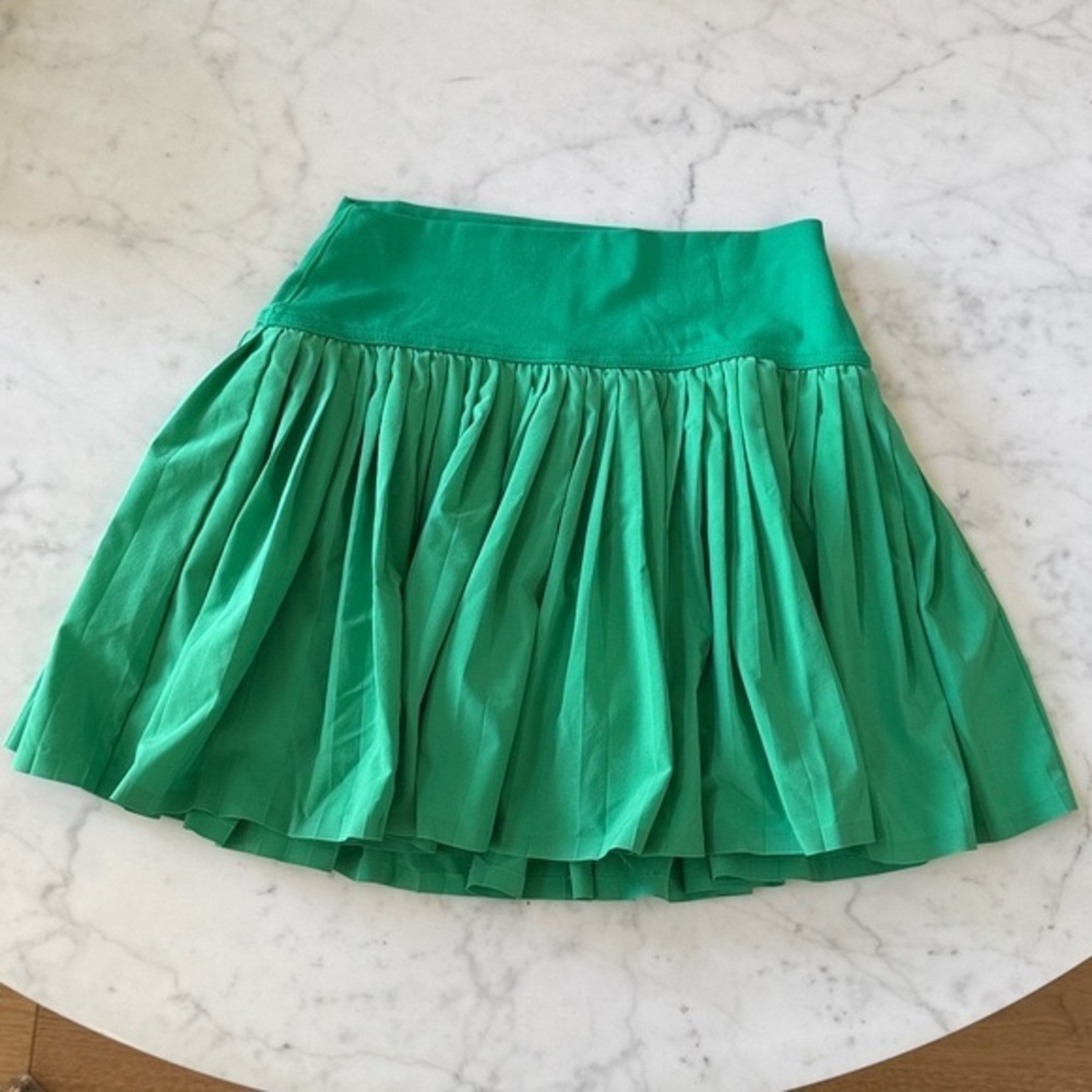 Aerie OFFLINE Green Pleated Tennis Skort Mini Skirt Athletic Activewear XS